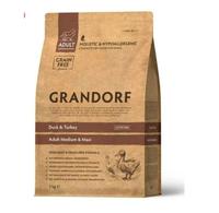 Grandorf корм для собак средних и крупных пород Утка,индейкой 3 кг