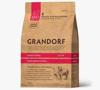 Grandorf корм для собак средних пород Ягненок с индейкой 3кг