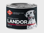 Ландор Конс. для собак всех пород Ягненок с брусникой 0,2 кг