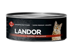 Ландор Конс. для кошек Телятина с шиповником (ж/б) 0,1 кг
