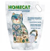 HomeCat Наполнитель силикагель Морозная свежесть 7,6 л