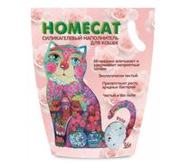 HomeCat Наполнитель силикагель Роза 3,8л (1,8 кг)